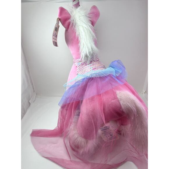 Build-A-Bear BABW 16” Candy Cane Swirl Unicorn Plush Stuffed Animal Toy W/ Dress - Picture 6 of 16